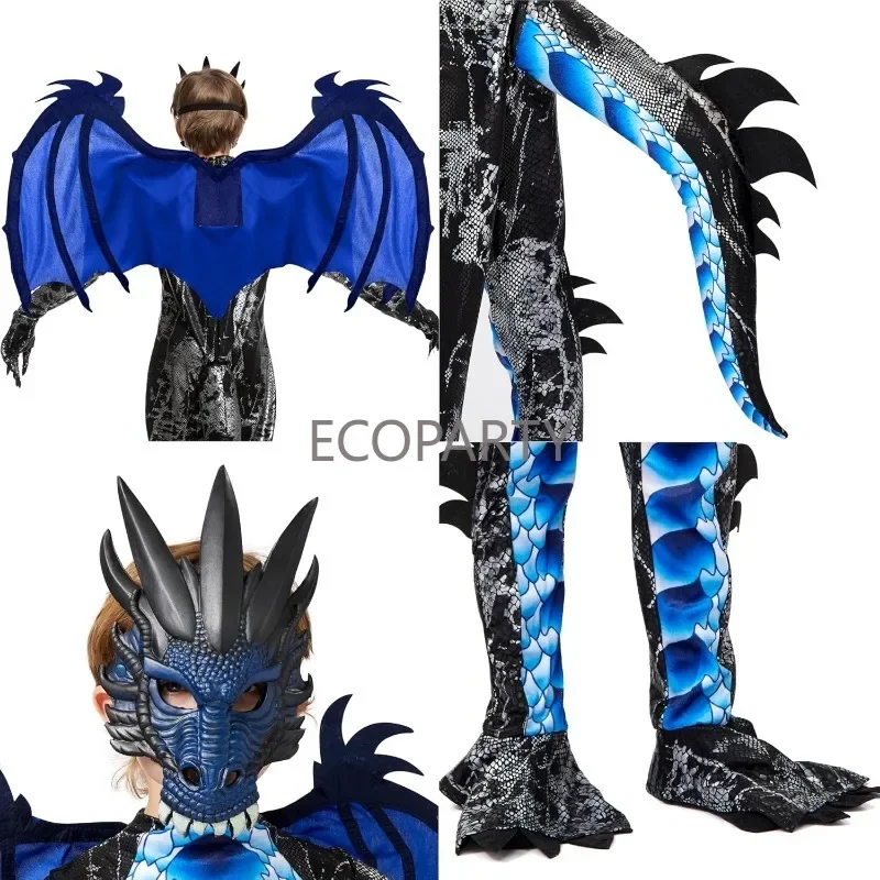 Kids Halloween Dragon Costume Set