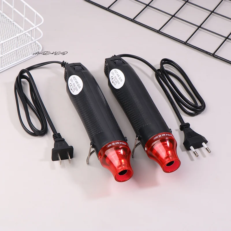 Mini 300W Hot Air Gun DIY Tool Electric Heat Powercrafts Blower with Supporting Seat for Soldering Shrink Projects 220/110V