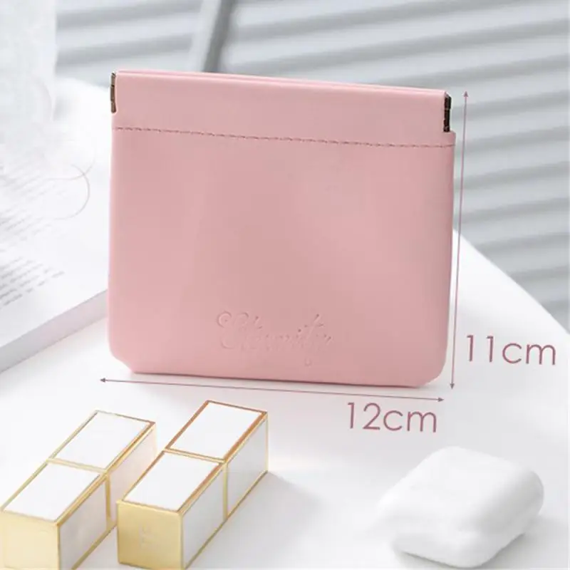 Multifunctional Storage Pocket Cosmetic Bag Waterproof Mini Lipstick Bag  Organizer Coin Purse For Women Girls Storage Pouch Pu - AliExpress