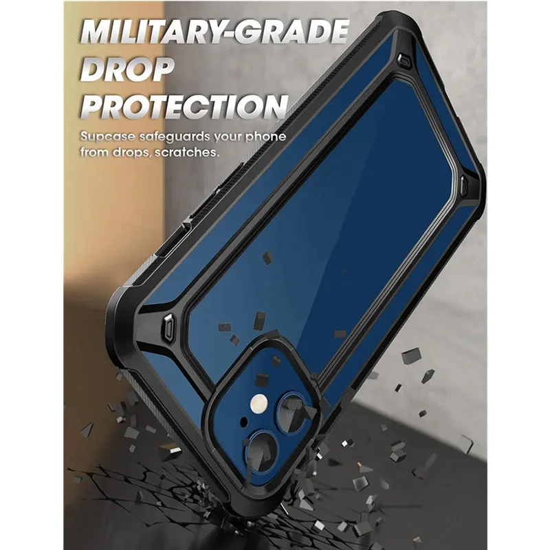 SUPCASE UB EXO Pro Hybrid Clear Bumper Case with Built-in Screen Protector