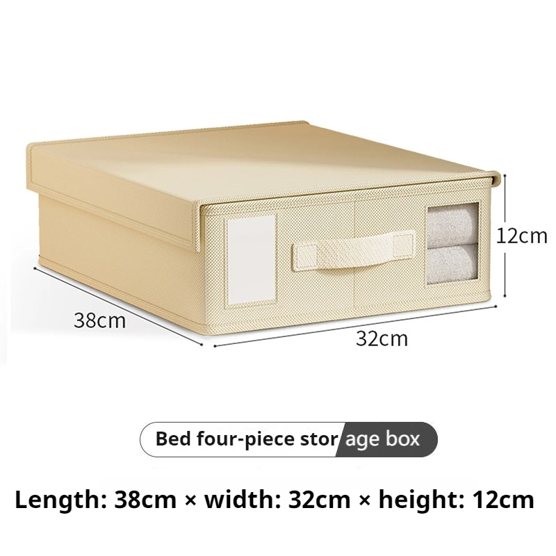 Creative Bed Sheet Storage Box Nonwoven Fabric Breathable Moisture-proof Collapsible Storage Box With Handle For Storage Bedding 6