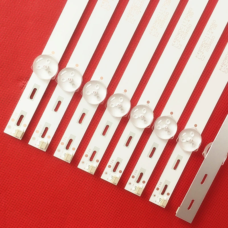 Conjunto Tira Retroiluminação Led para 49u5070 49puf6032 49dl4012n K490wdc1 a4 4708-k49wdc-a4113n01 K49wdc-a2213n01 K490wdc2 K49wdc Peças - Imagem 2