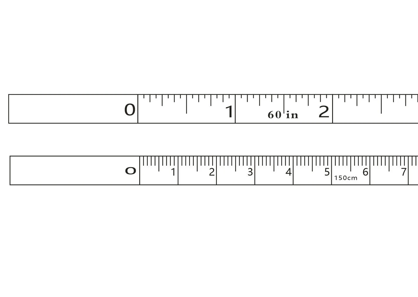 1.5M Tape Measure Retractable Body Measurement Tape Measuring Ruler Double Sided Metric Meter Ruler Measuring Tools 60inch tape measure