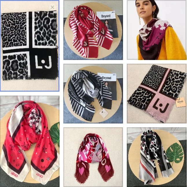 

Foreign trade liujo original single Italy LIUJO print new trend light luxury all fashion accessories shawl scarf