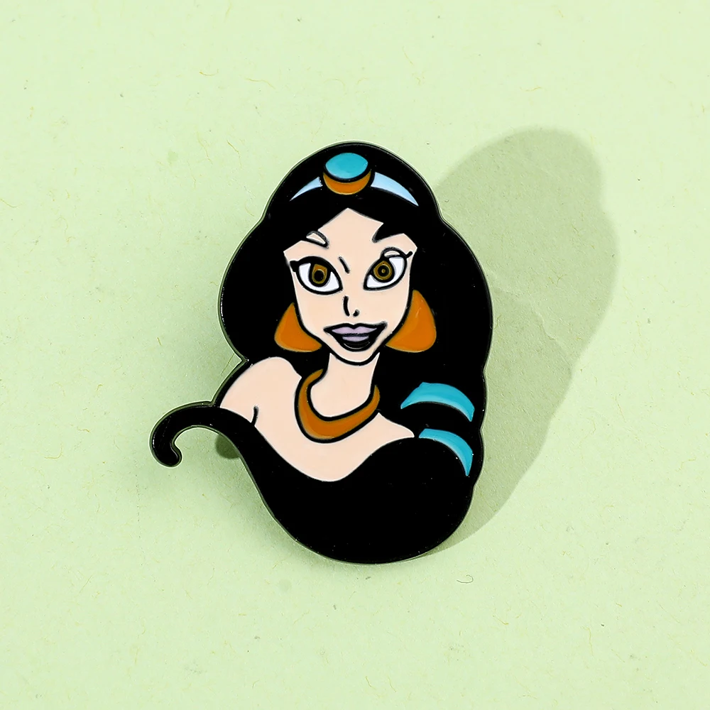 Disney Aladdin Princess Jasmine Spille Smaltate Per Zaini Accessori Regali