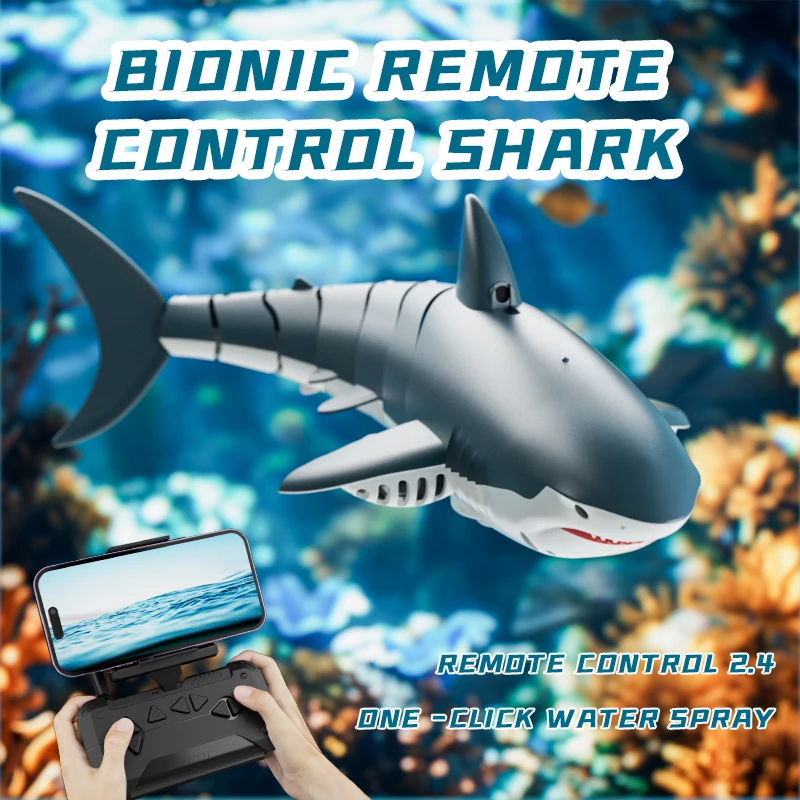 New-RC-Shark-With-Camera-2-4G-Remote-Control-Toy-Animals-Sharks ...
