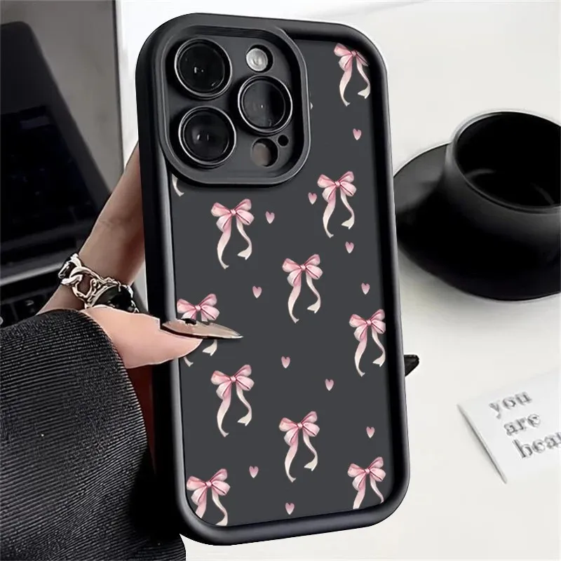 Pink Bow Printed Phone Case
