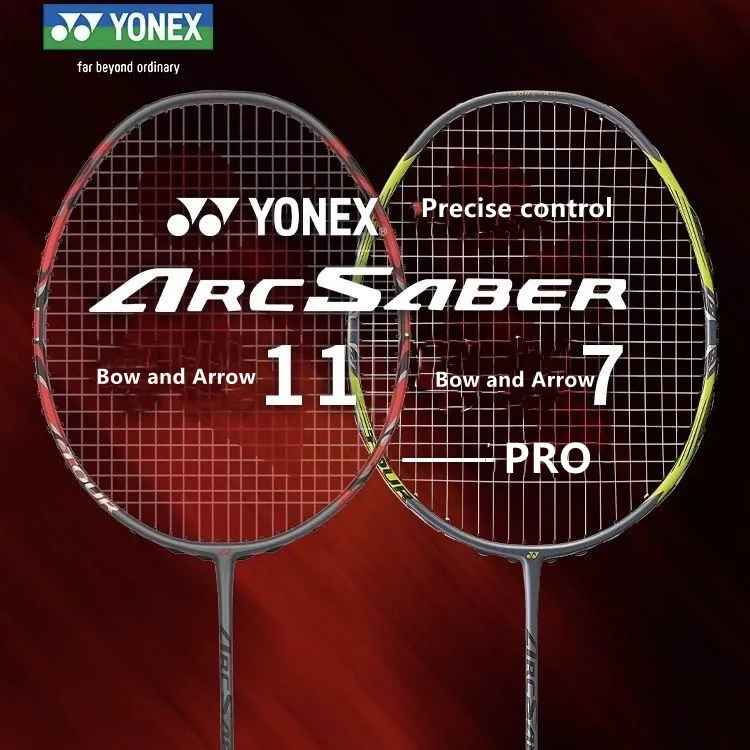 Description Picture 6 of itemYonex Original ARCSABER 11 PRO Badminton Racket ARC 7 PRO High Quality Speed Carbon Fiber Professional Rackets Set with Line