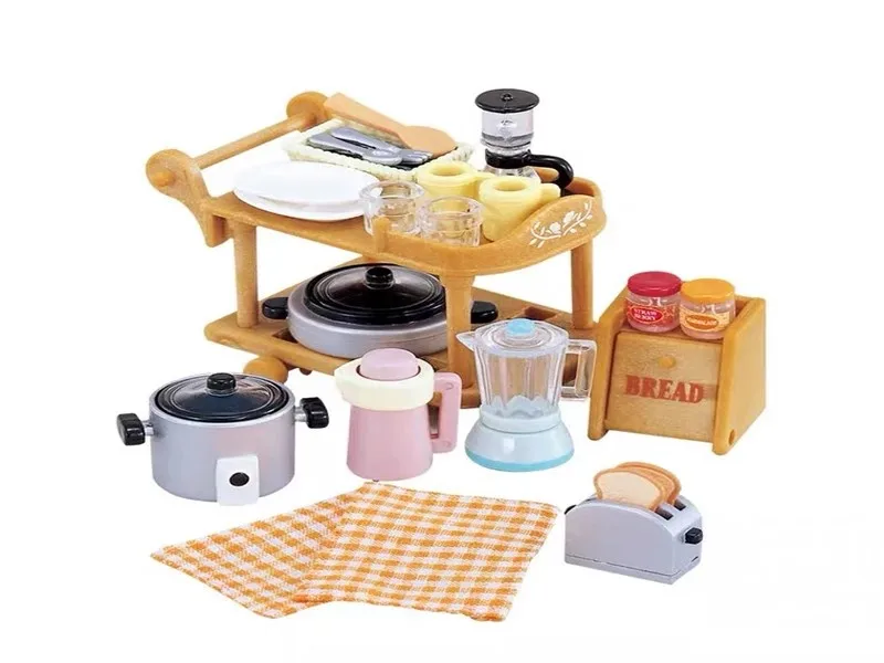 Sylvanian Families Dollhouse Playset Kitchen Cookware Set Accessories Gift Girl Toy No Figure New in Box 5090 5