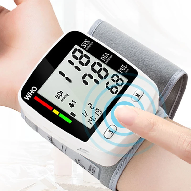 Blood Pressure Monitor Heart Rate One click Home Wrist Voice function Blood Monitoring Device