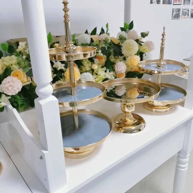 Multi-functional Push Cart Candy Flower Carts Display Flower Trolley Cart Decoration Wheel Store Market Mobile עגלת ים