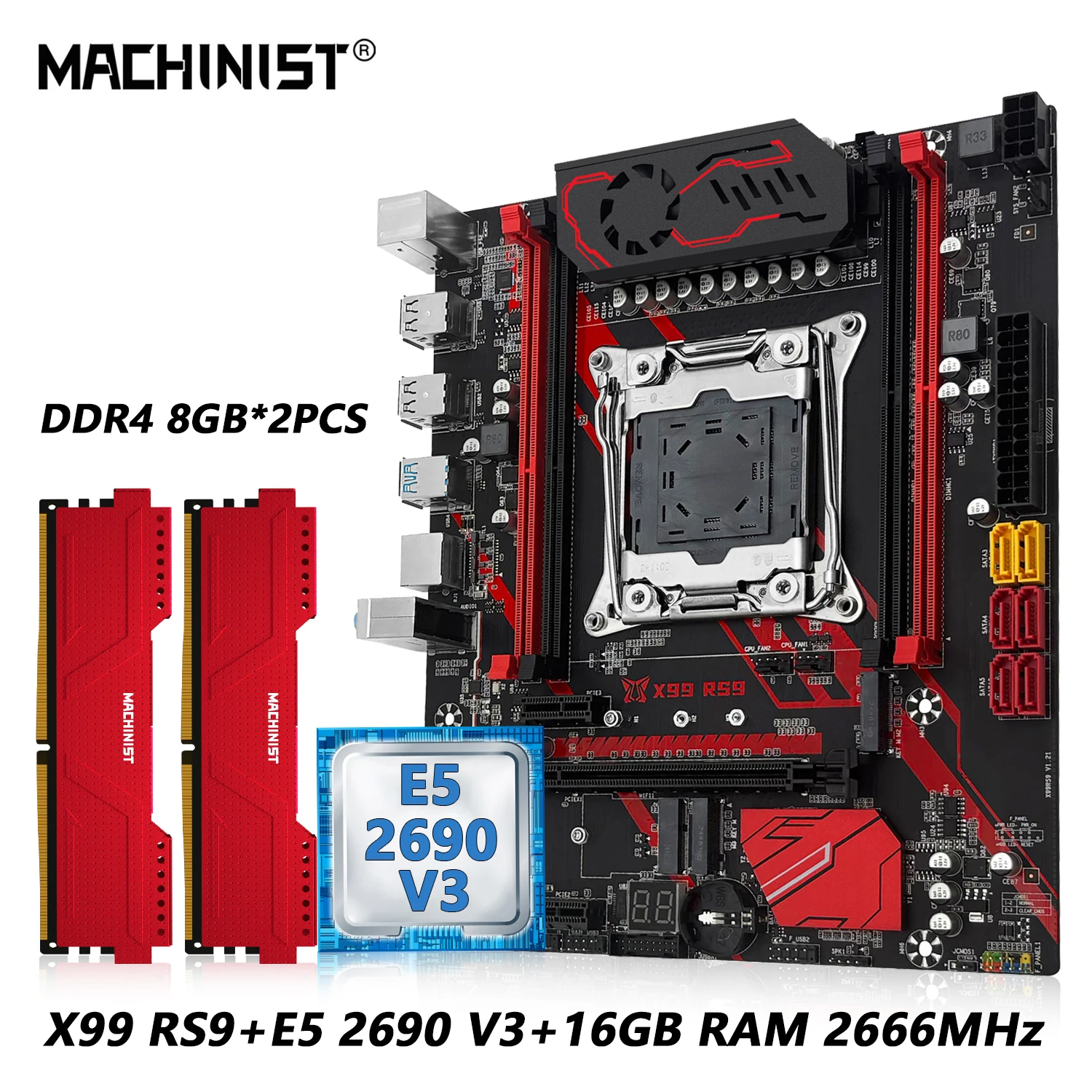 X99-E Xeon E5 2690 v3 GTX960 120GB SSD MACHINIST X99 RS9