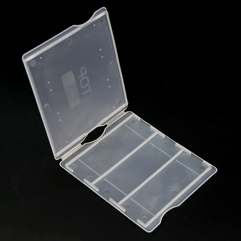 

10PCS 3 Grids Slides Holder Case Plastic Microscope Slides Box Pathological Slides Storage Holder Box