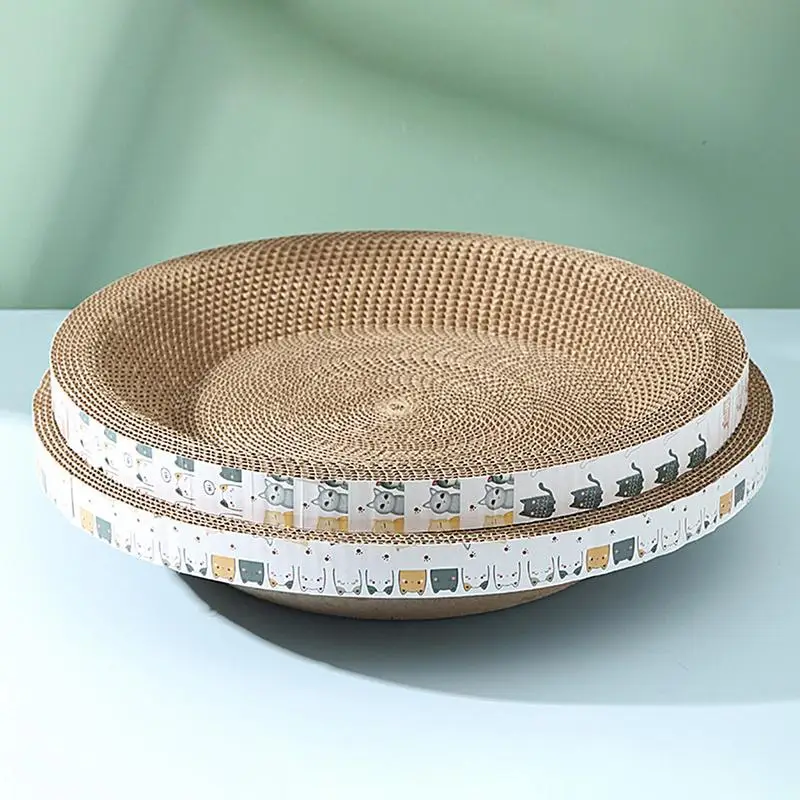 

Cardboard Cat Scratcher High-Density Bowl-shaped Cat Scratcher Cardboard For Cat Scratch Cat Furniture Scratching Pads For