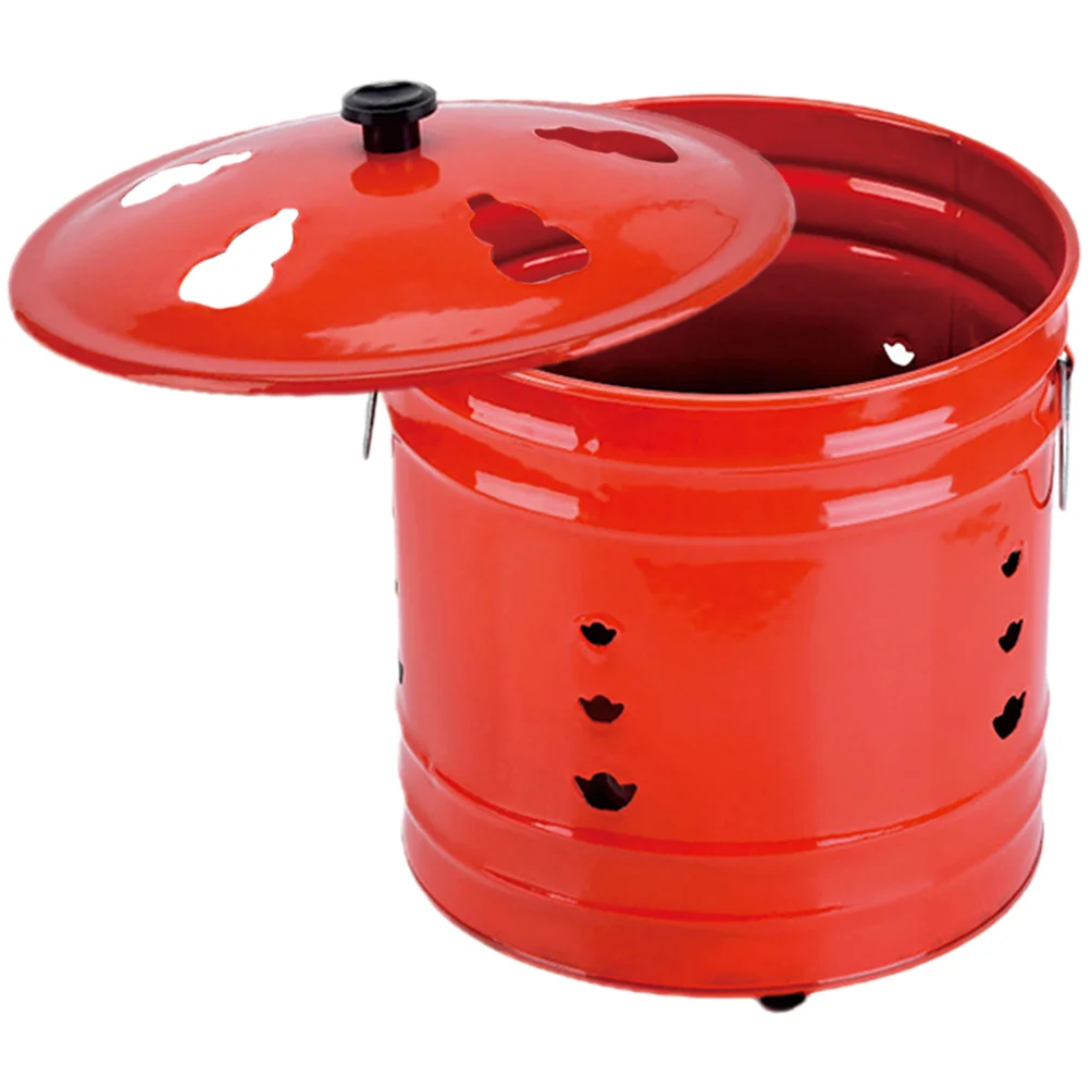 

Burn Incinerator Fire Barrel Cage Pit Burning Can Bin Yard Garden Bucket Waste Outside Barrels Metal Bonfire Paper Leaves