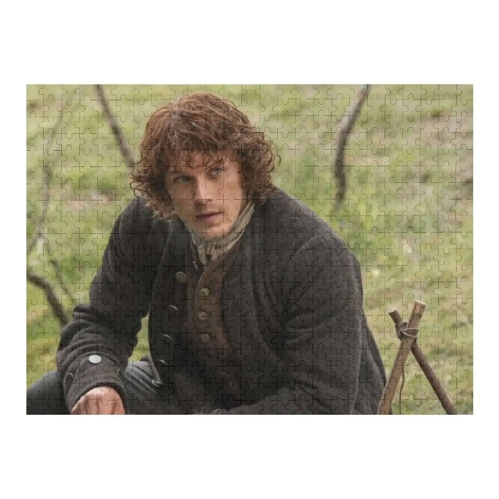 Jamie Fraser - Outlander Jigsaw Puzzle Diorama Accessories Wood Name Wooden Adults Puzzle jamie dornan jigsaw puzzle personalized gift ideas personalized kids gifts wood puzzles for adults personalized baby object