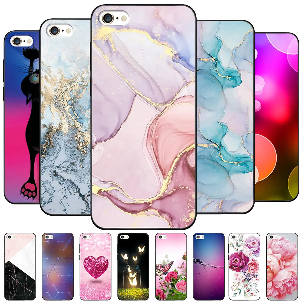Custodia Per Iphone5 5S Se Coque 4 "Tpu Custodia Morbida In Silicone Funda Per Iphone 5 5S Se Custodia Protettiva Per Paraurti In Marmo Capa