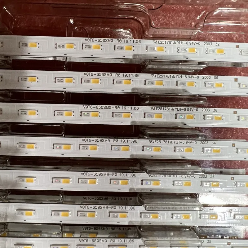 Tira Led para Samsung Qn65q60tbf Qa65q70taw Qn65q60 Qn65q70 Qn65q60tbfxza Qn65q70taf Qn65q70tafxza Stc650aj0 7020 Bn9650385a - Image 3