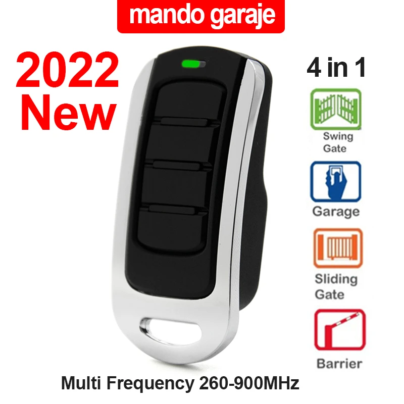 Garage Door Remote Control Gate Opener Programmable Learning 4 Buttons