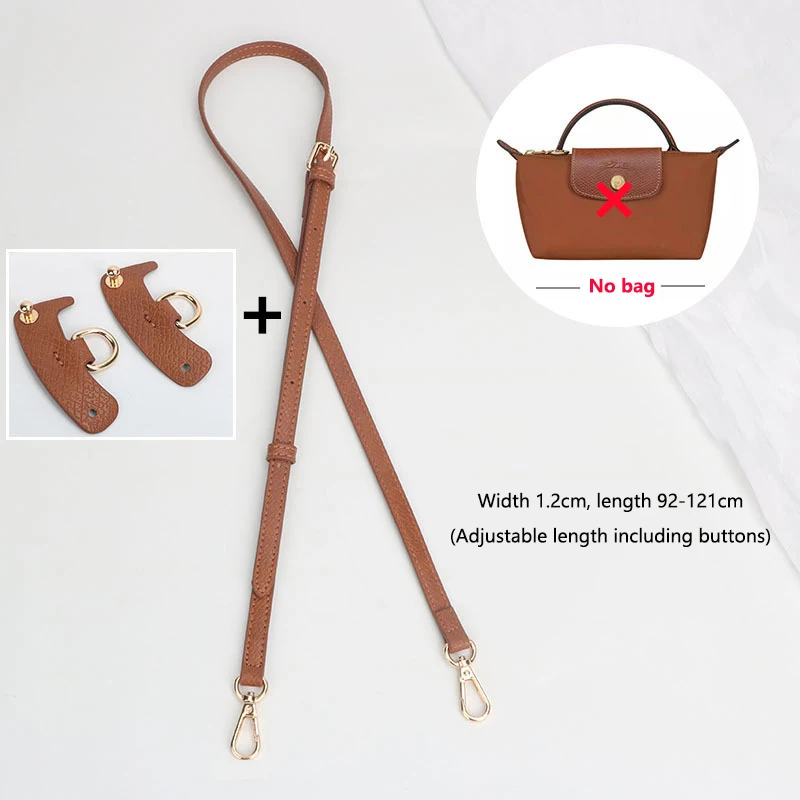Genuine Leather Shoulder Strap Set for Crossbody Bag Transformation