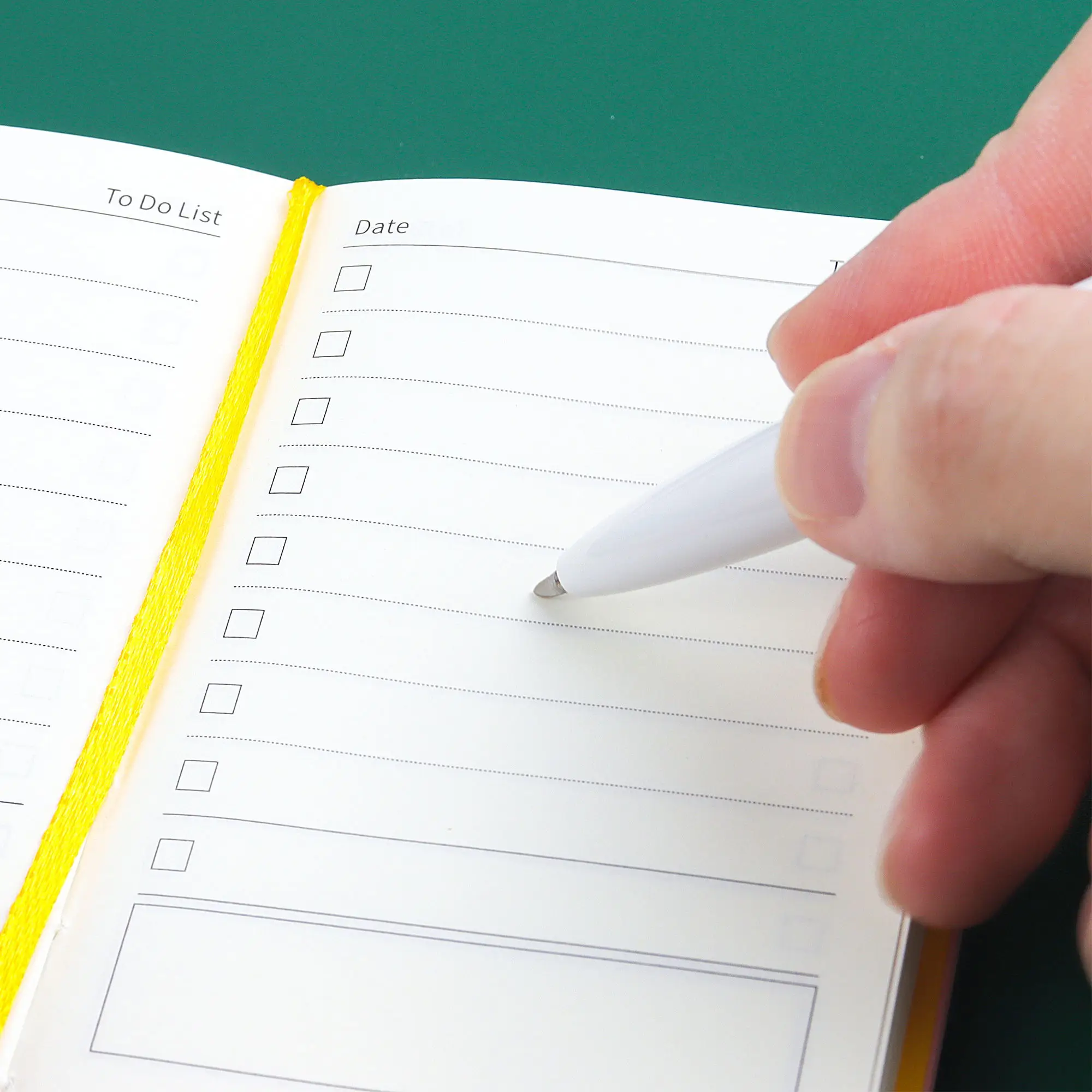 Portable A7 Notebook - 100 Sheets, High-Quality Paper, Soft Lightweight Cover