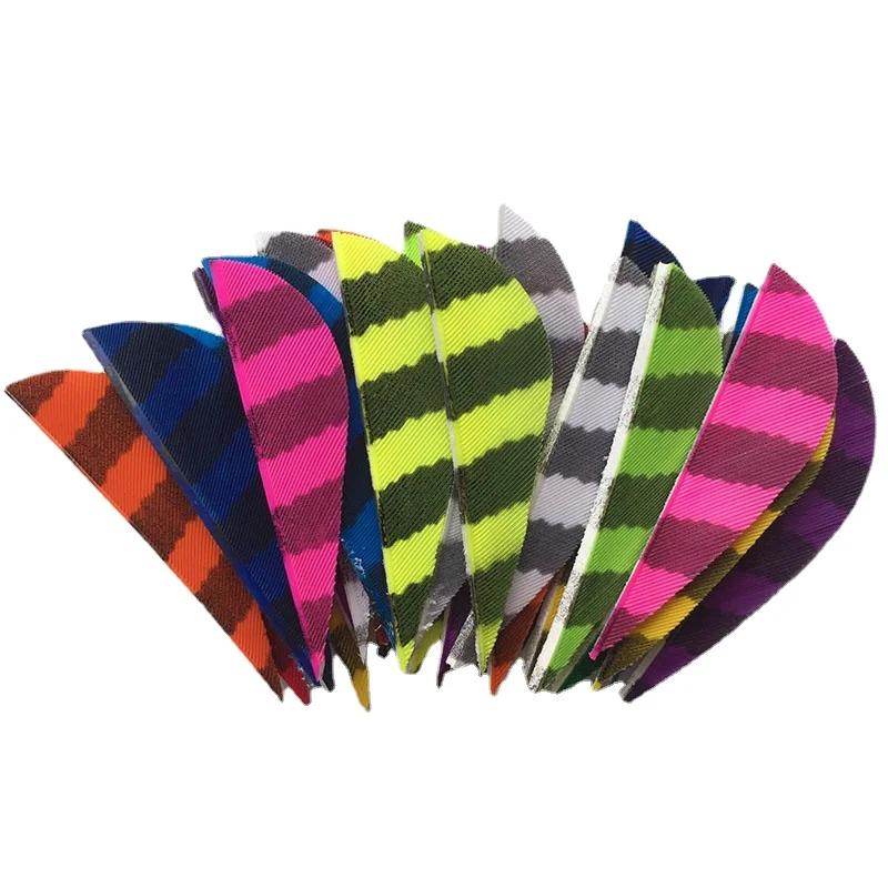 

50 Pcs Right/Left Wing Natural Turkey Feather Striped Fletching 2 Inch Fletching Arrows DIY for Hunting Shooting