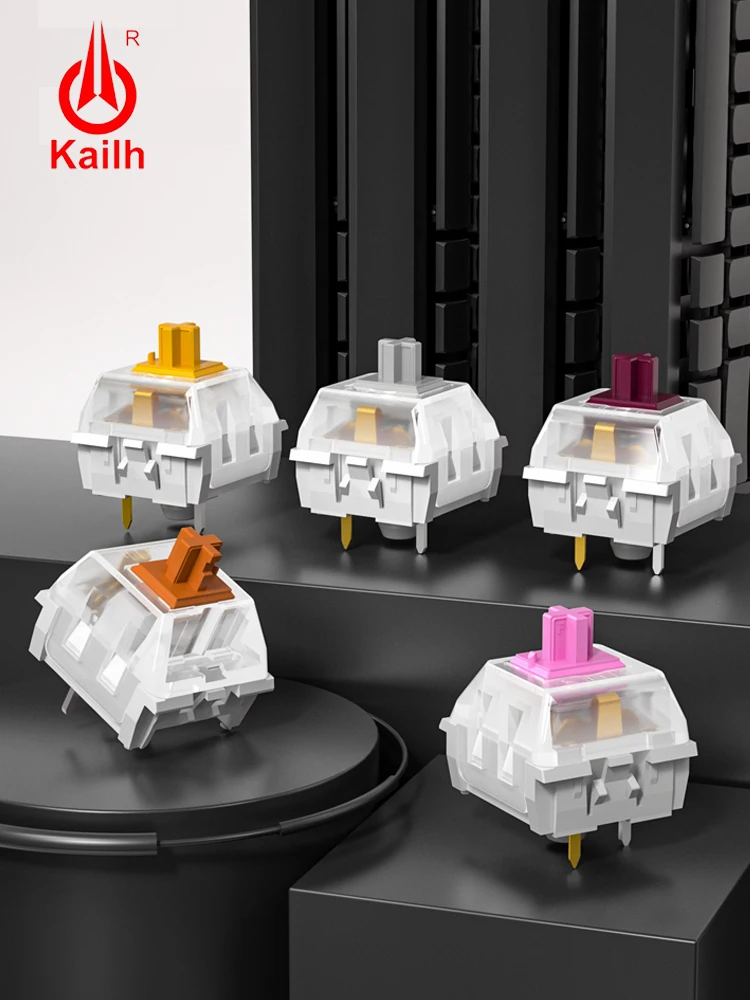Interruptores de Velocidade Faça Você Mesmo Interruptor de Teclado Mecânico mx Rgb Smd 3pin Tátil Linear Clicky Switches Sliver Cobre Rosa Grosso Ouro