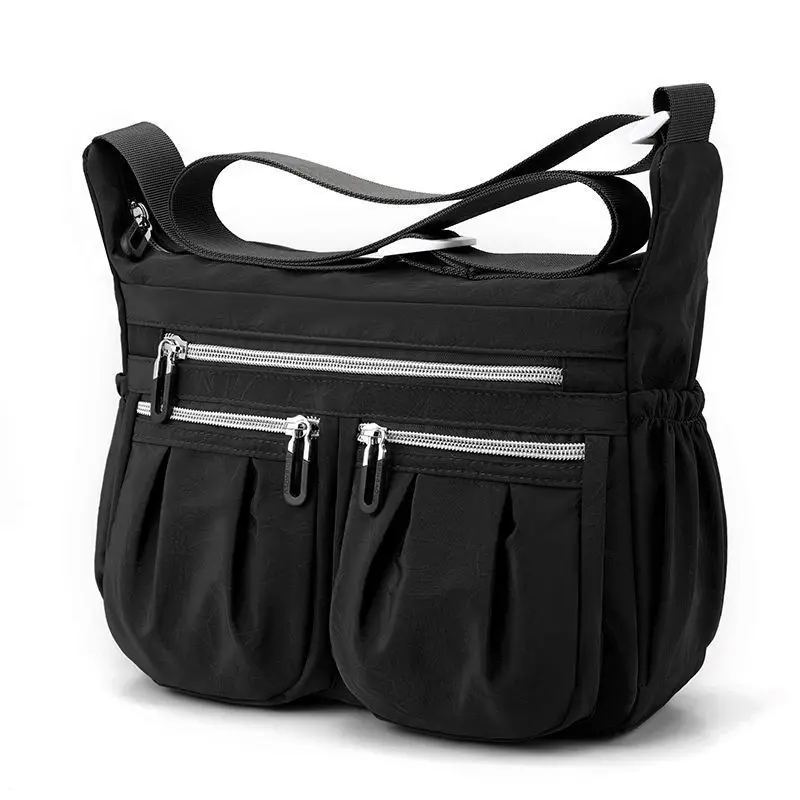 

2023 New Health Bag Women Slung Joker Simple Bag Oxford Cloth Large Capacity Multi-layer Shoulder Bag Women
