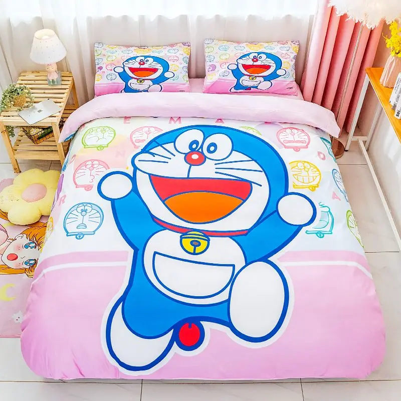 

Милый мультяшный набор Doraemon из четырех частей с высоким внешним видом, модный и простой домашний искусственный подарочный набор из трех частей