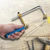 Adjustable Frame Sawbow U-shape Coping Jig Saw for Woodworking Craft Jewelry DIY Hand Tools with Spiral Blades tool 1