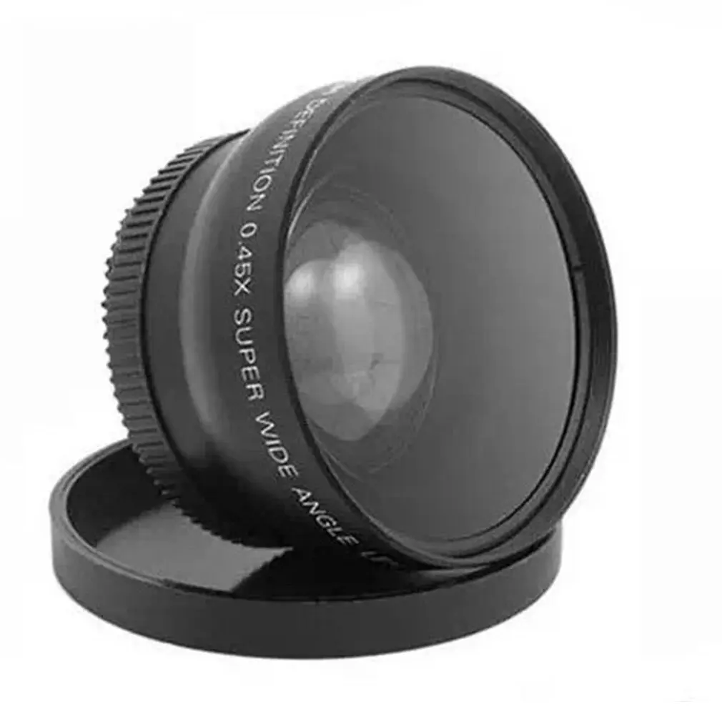 52MM 0.45x  Close Up & WIDE Angle Lens 4 Canon EOS 4000D, 2000D That Has 18-55mm lens Univeasal Camera Accessories