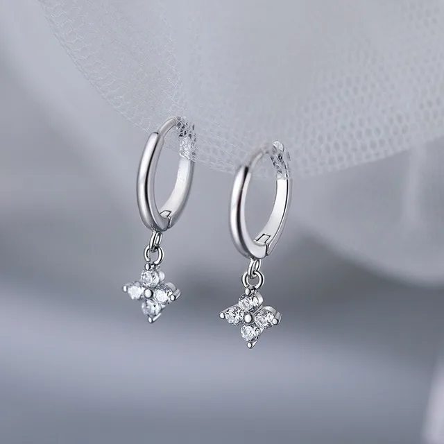 925 Sterling Silver Leaf Earrings For Women Luxury Hypoallergenic Round Circle Hoops Earrings Trendy Party Jewelry Holiday Gifts