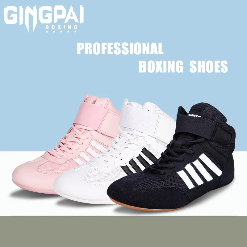 Description Picture 6 of itemGINGPAI Professional Men Women Wrestling Boots Boxing Shoes Couples Anti-Slippery Sneakers Mens Breathable Wrestling Boots
