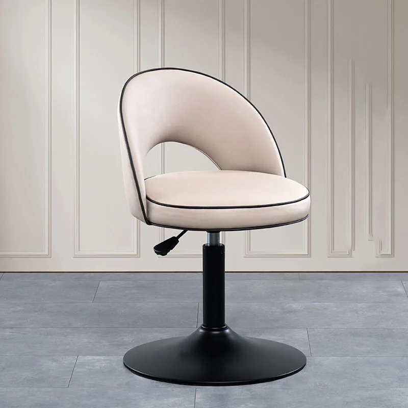 Nordic Modern Bar Chairs Dining Room Beige Beautiful Luxery Bar Stool Adjustable Height Confort Taburetes De Home Furniture