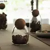 Glass Storage Bottle Round Cork Stopper Glass Pot Tea Sealed Pot Flower Fruit Tea Display Bottle Coffee Bean Storage Bottles 3