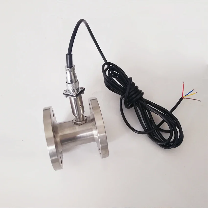 Flange Connection 304 SS Turbine Flow Sensor Water Fuel Oil Diesel Flowmeter Pu