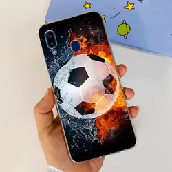 Cute Astronaut Silicone Phone Case - Soft Protective Cover with Bumper - Samsung A30 (Case - c69)