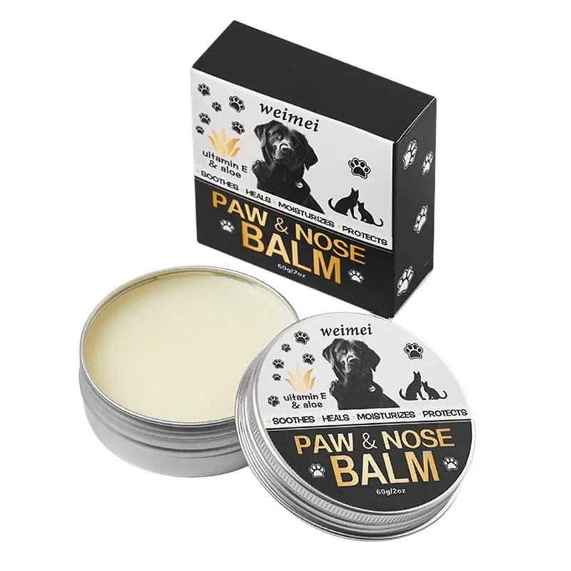 

Puppy Paw Balm 60g Moisturizing Dog Foot Cream Cat Paw Moisturizer Nourishing Paw Soother For Dog Cat Puppy Care Pet Accessories