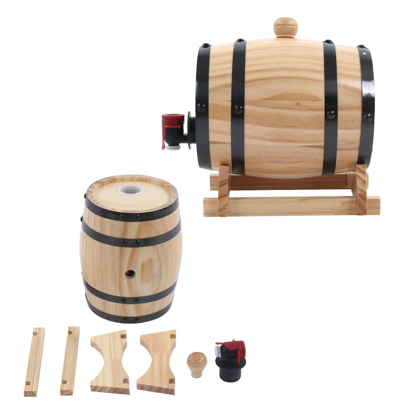 1L 3L 5L Pine Wine Barrels restaurant Bar Oak Aging Decor Ornaments