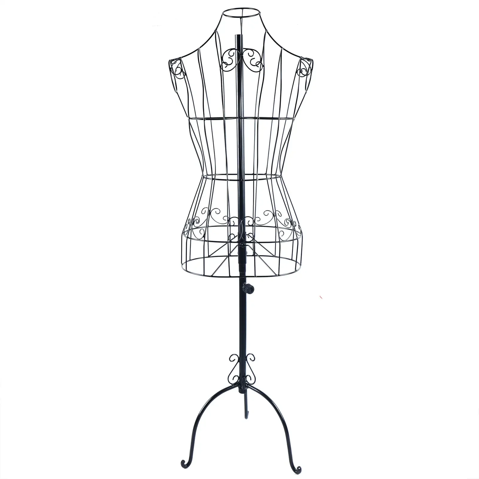 Schneiderpuppe Vintage Metall Antik Schneider Büste Eisendraht Schaufensterpuppe Modelle Kleidung Dekorative Ornamente Regal – Detail 8