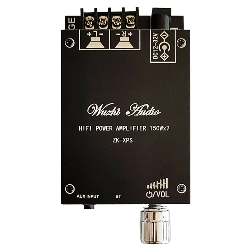 

Power Amplifier 2 Channel Hi-Fi Stereo Amp Blue-tooth 5.0 Home Desktop