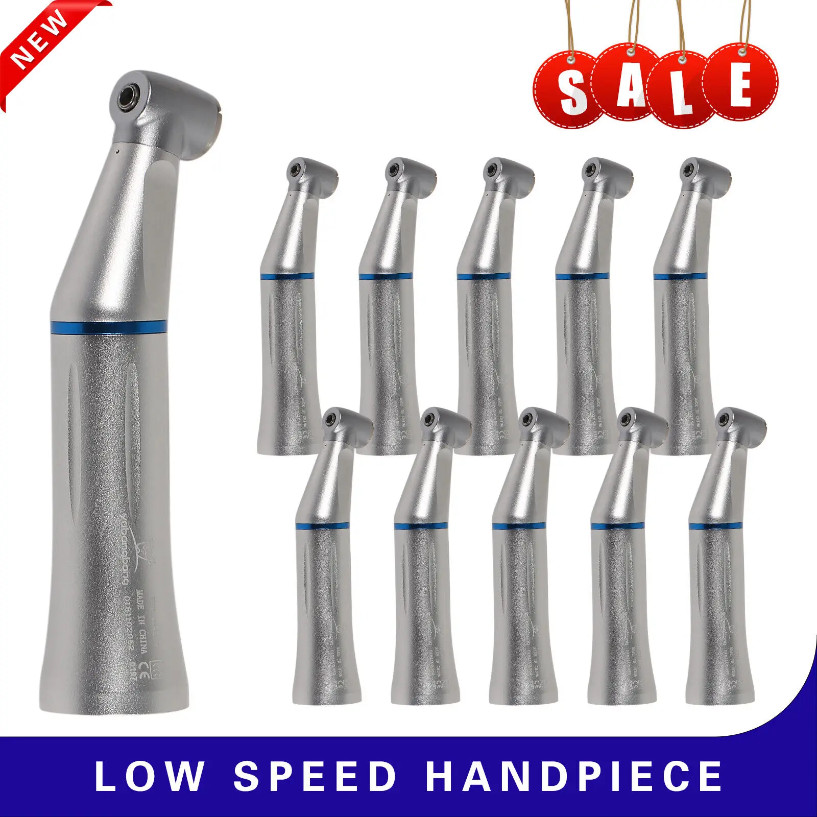 

1-10PCS NSK Style Dental Slow Speed Contra Angle Inner Water Spary Push Button Handpiece