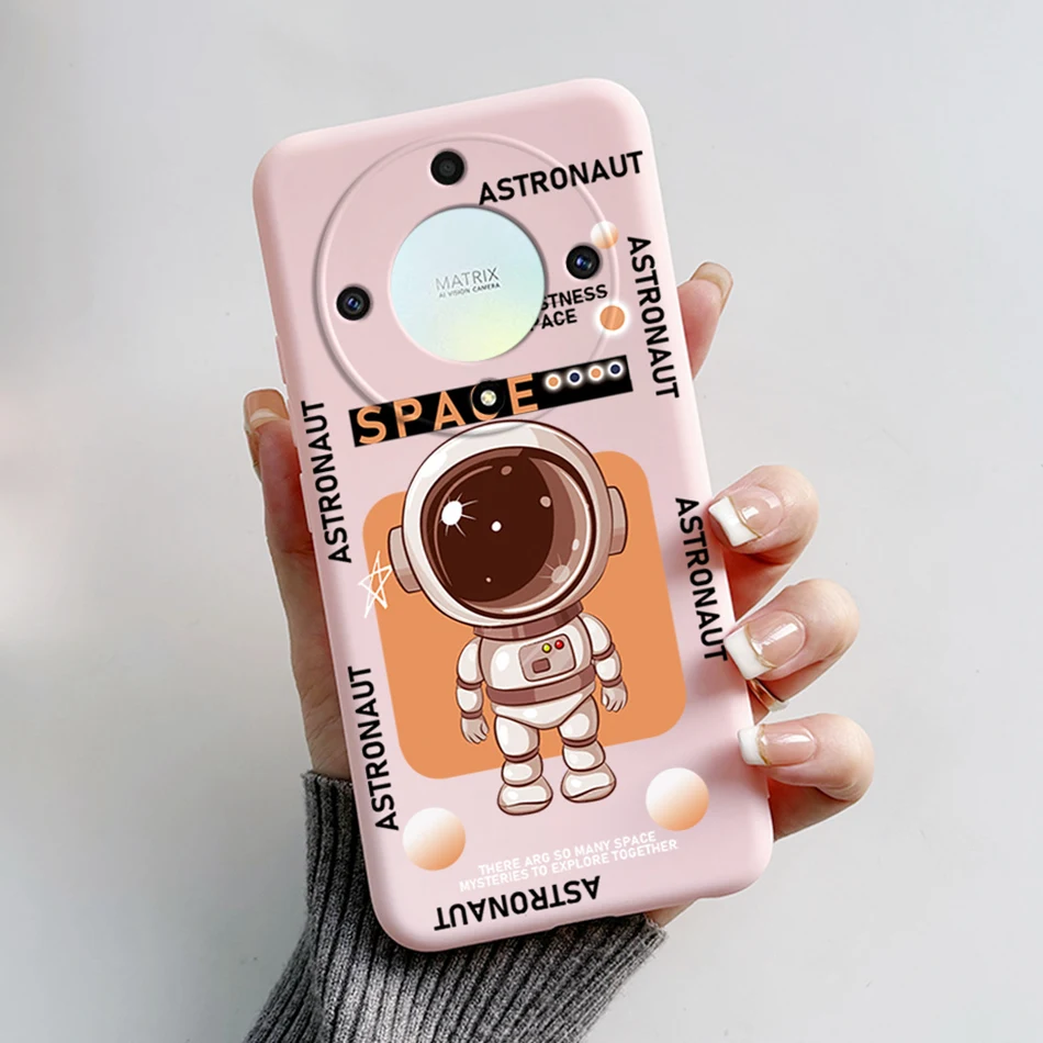 Astronaut Soft Shockproof Silicone TPU Phone Back Cover - Enhanced Protection for Honor Magic 5 Lite 5G