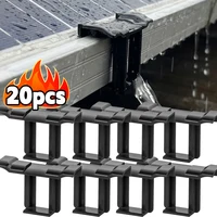 Clips de retrait de boues de panneau solaire, 2/20 pièces, Clip de vidange d'eau pour panneau photovoltaïque pour 30/32/35/40mm, pince de cadre de panneau solaire 1