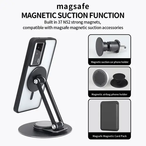 For Xiaomi POCO F5 Pro 5G Shockproof Phone Case Magnetic Luxury Matte  Clear Magnetic Wireless Charging Magsafe Case - Image 4