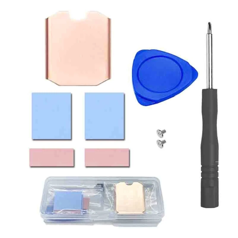 

Медный комплект охлаждающей подставки M2 NVME SSD Радиатор для игры SteamDeck M2 2230 SSD 45BA