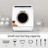 Portable Mini Dishwasher Countertop 900w 5 Programs Dryer Cabinet Easy to Use No Installation Needed Convenient Storage 7L Water 6