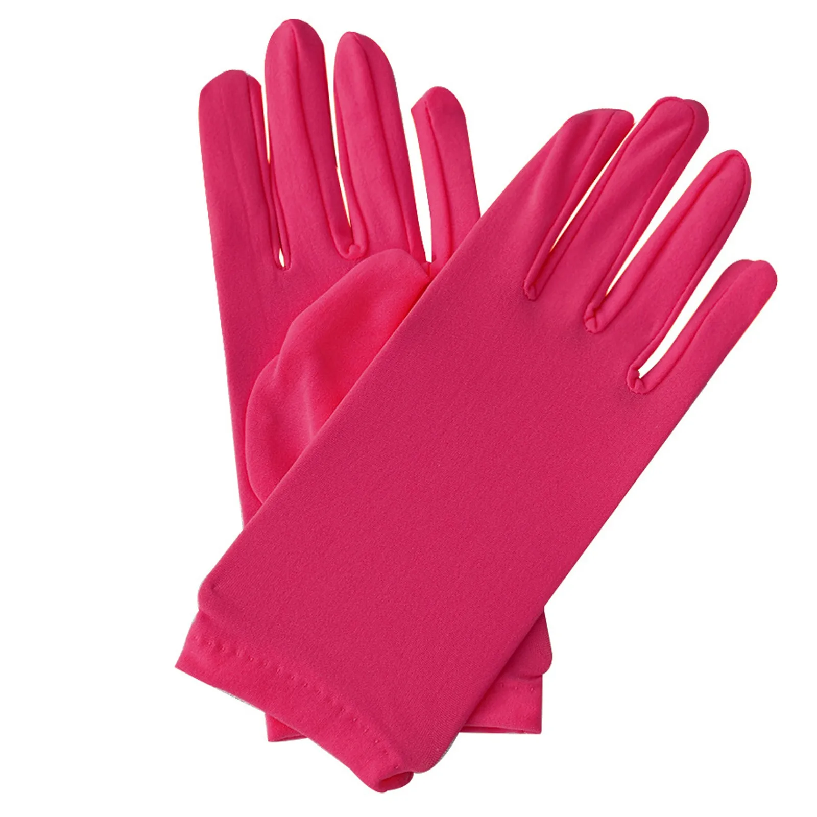 Woman Gloves Work Gloves Milk Silk Gloves Solid Color Non-Slip Household Gloves Breathable Serving Waiters Mittens - 3
