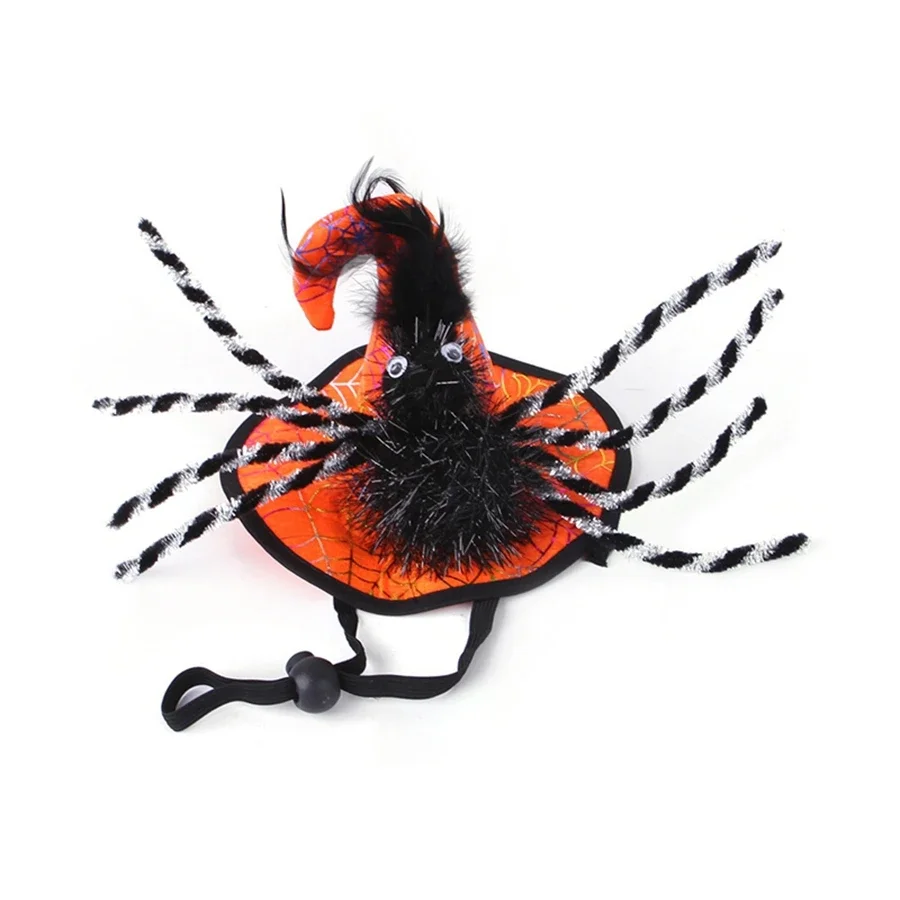 1pc Halloween pet accessory collar with quirky spider design