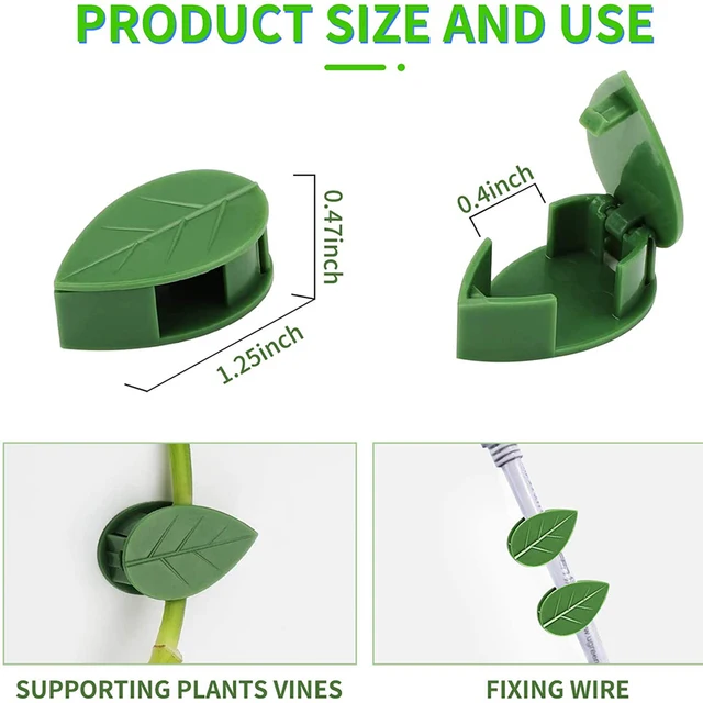 10-40 Százalék Növényi Hegymászó Fali Rögzítő Klipek Önfaró Horog Szőlő Tapadás Láthatatlan Tartó Növény Zöld Levél Szimuláció - Image 3